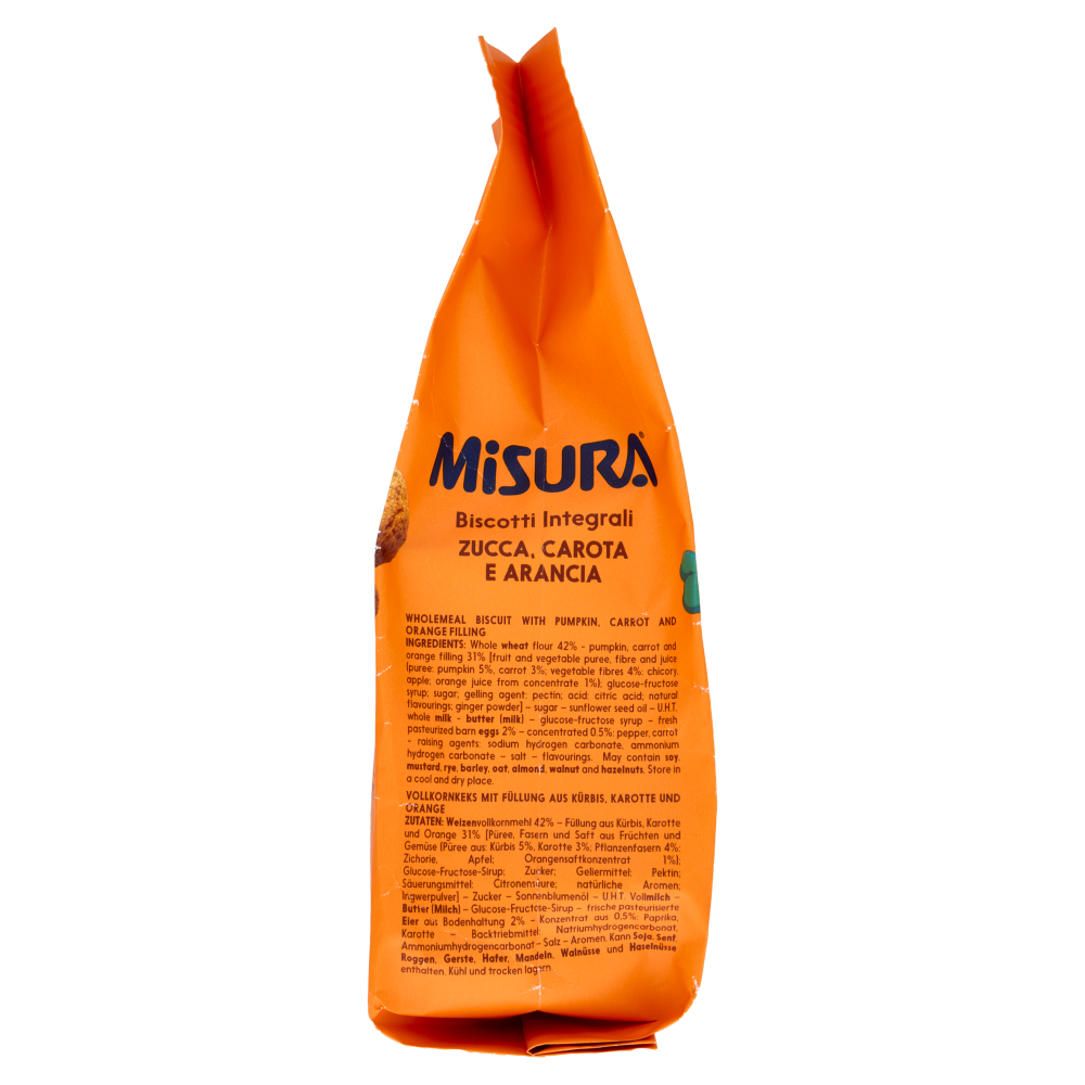 Misura Fibrextra Biscotti integrali Zucca, Carota e Arancia 260 g