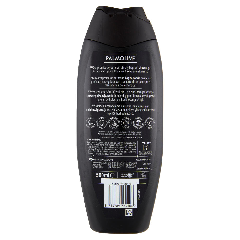 Palmolive bagnoschiuma Men Refreshing 3 in 1 con oli essenziali 500 ml