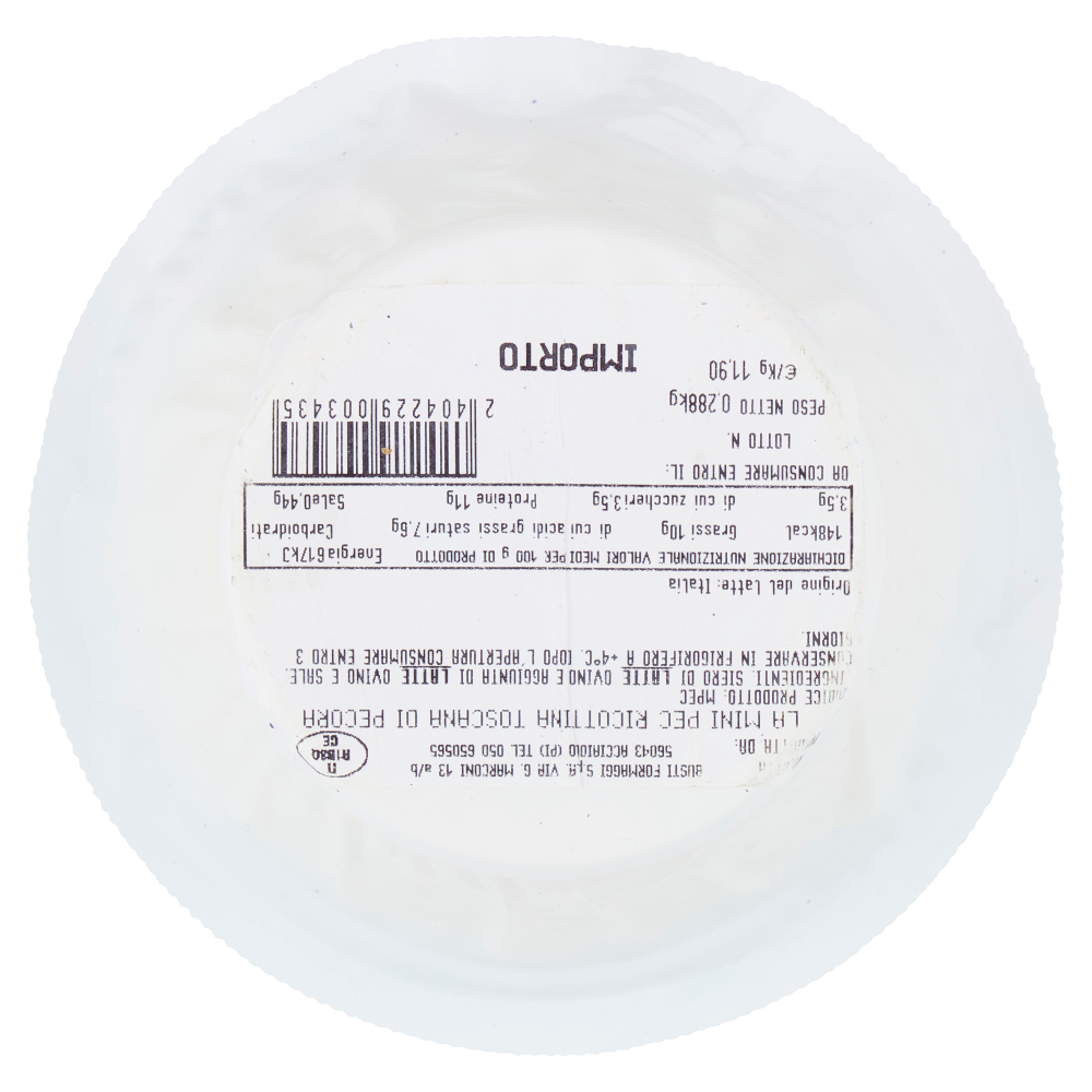 Busti la mini Pec Ricottina Toscana di Pecora