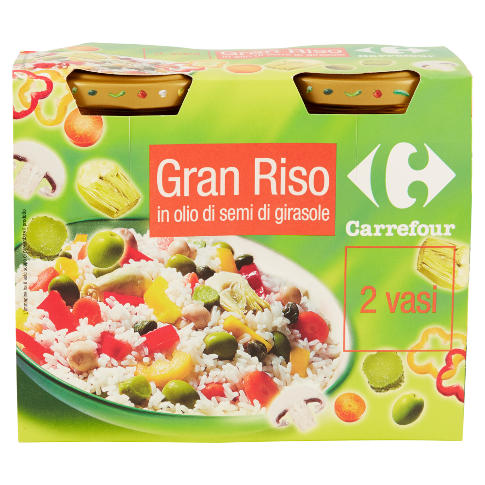 Carrefour Gran Riso in olio di semi di girasole 2 x 340 g
