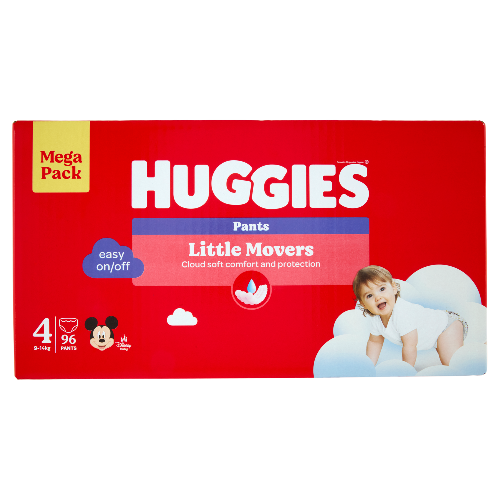 Huggies Little Movers Pants 4 9-14 Kg 96 pz