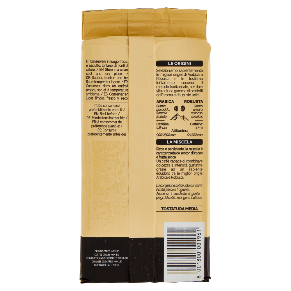 Caff&egrave; Vergnano 1882 Granaroma Miscela Classica Macinatura Moka 250 g