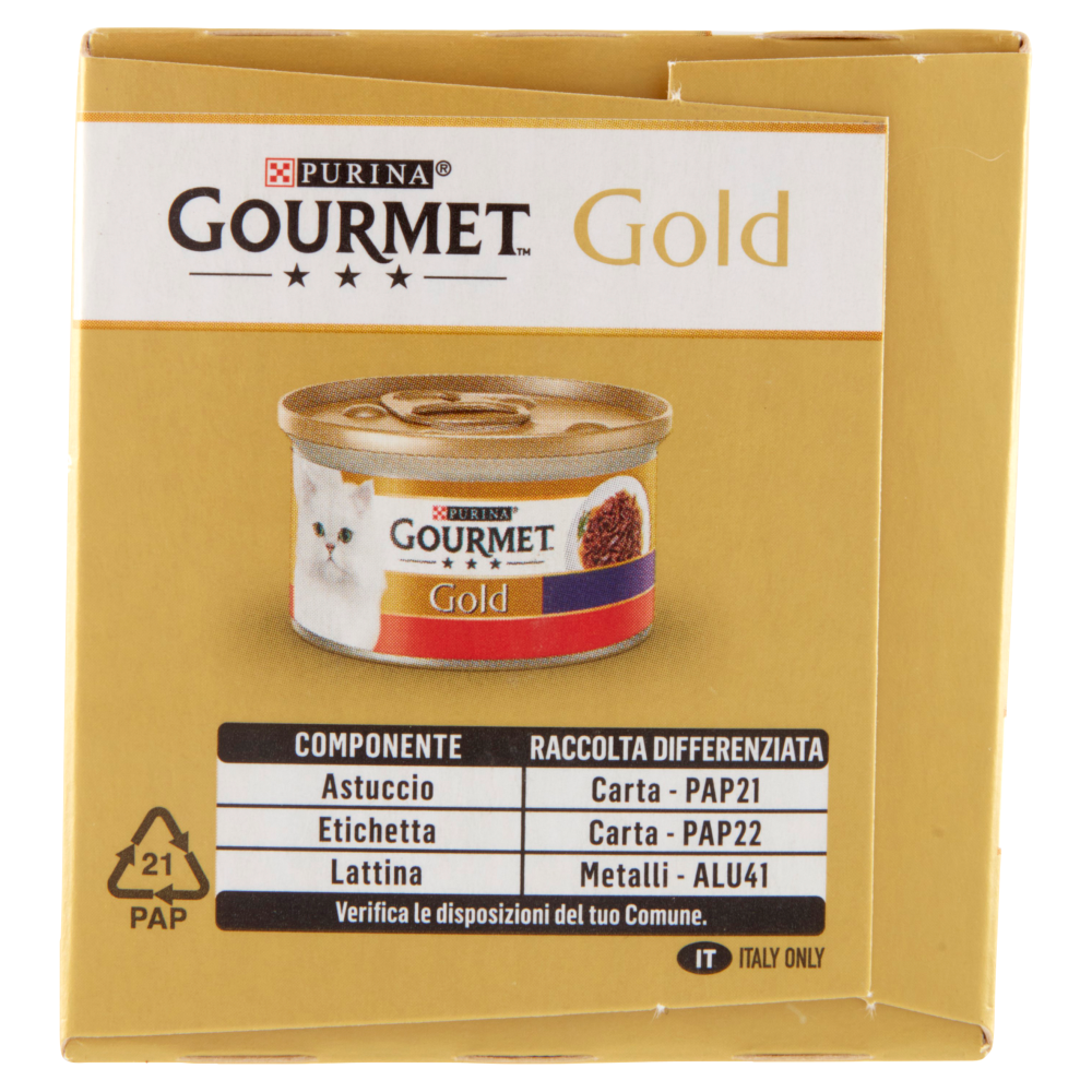 PURINA GOURMET Gold Straccetti Manzo / Pollo 4 x 85 g