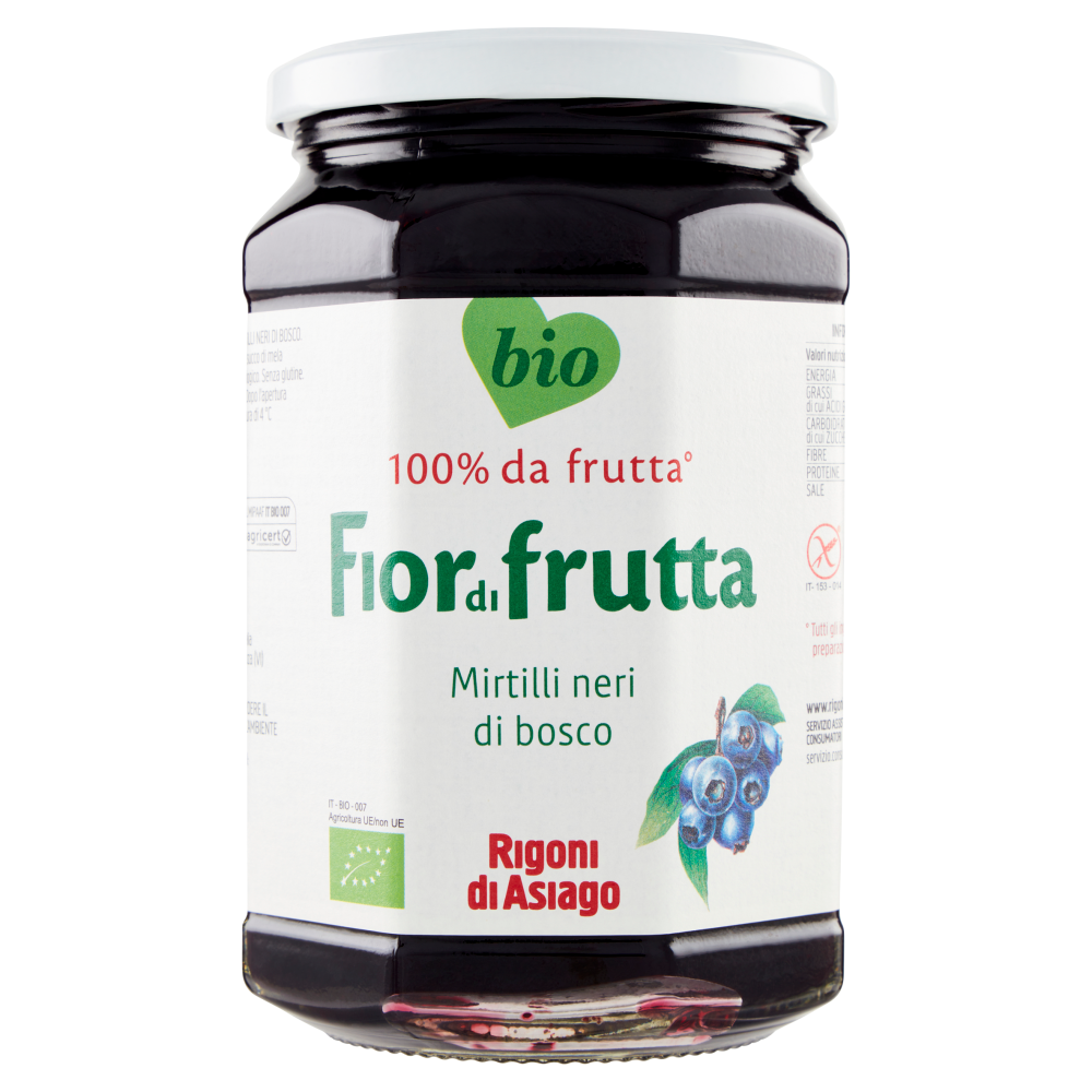 Rigoni di Asiago Fiordifrutta Mirtilli neri di bosco bio 630 g