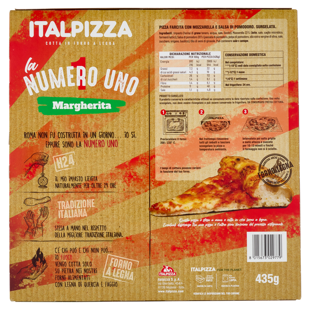 Italpizza la Numero Uno Margherita 435 g Carrefour