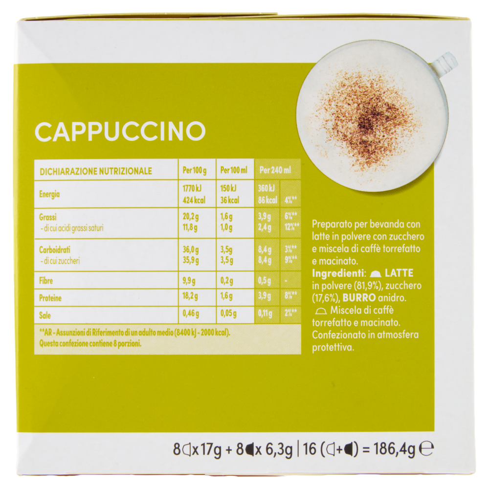 NESCAF&Eacute; DOLCE GUSTO Cappuccino 16 Capsule 186,4g