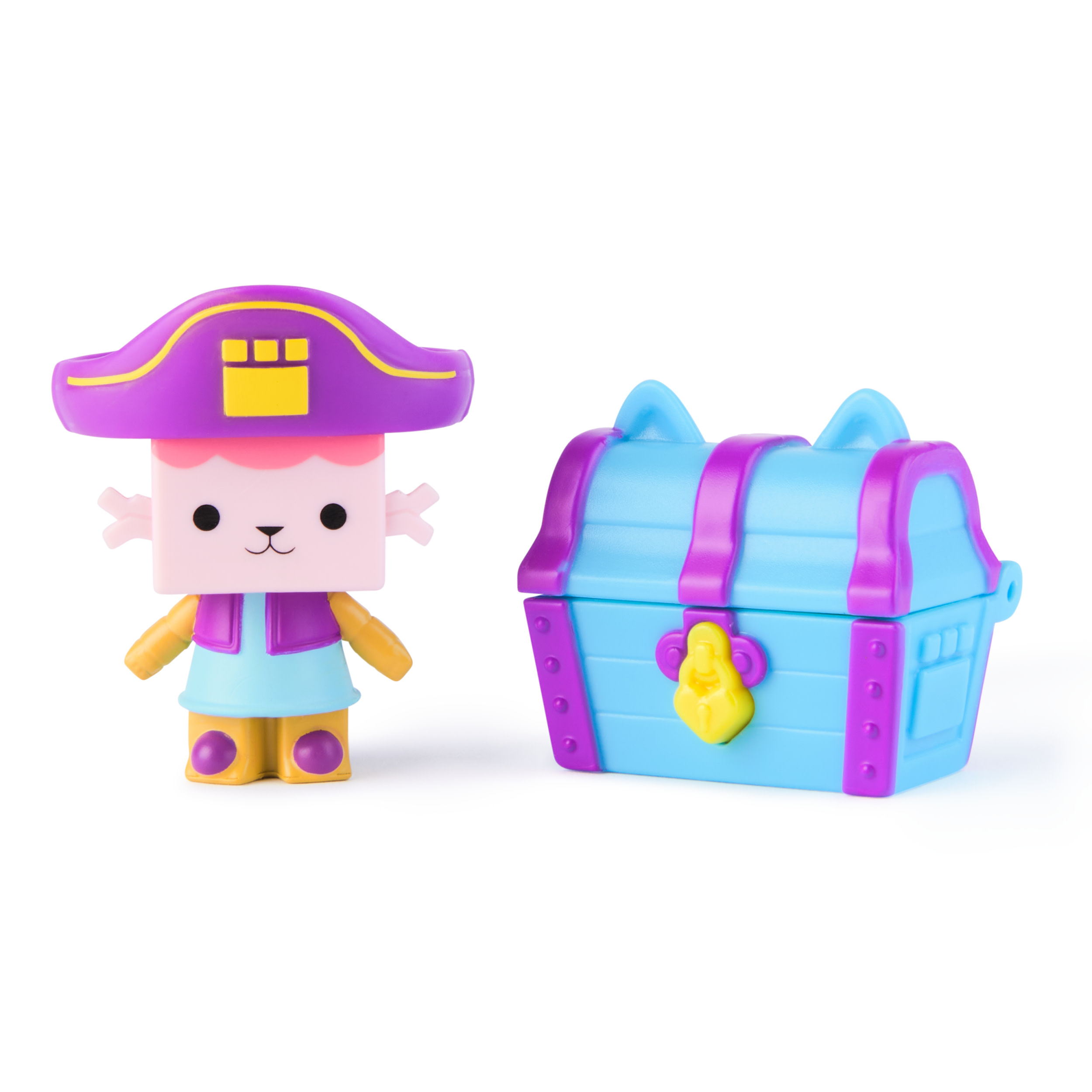 Gabby's Dollhouse , Baby Box Cat e scrigno del tesoro, set con personaggio e accessorio per la casa delle bambole, giocattoli per bambine e bambini dai 3 anni in su