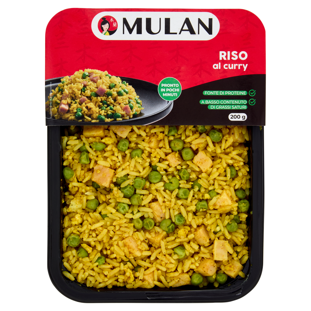 Mulan Riso al curry 200 g