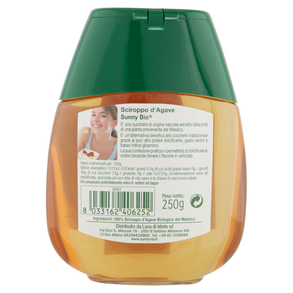 Sunny Bio Sciroppo d'Agave 250 g