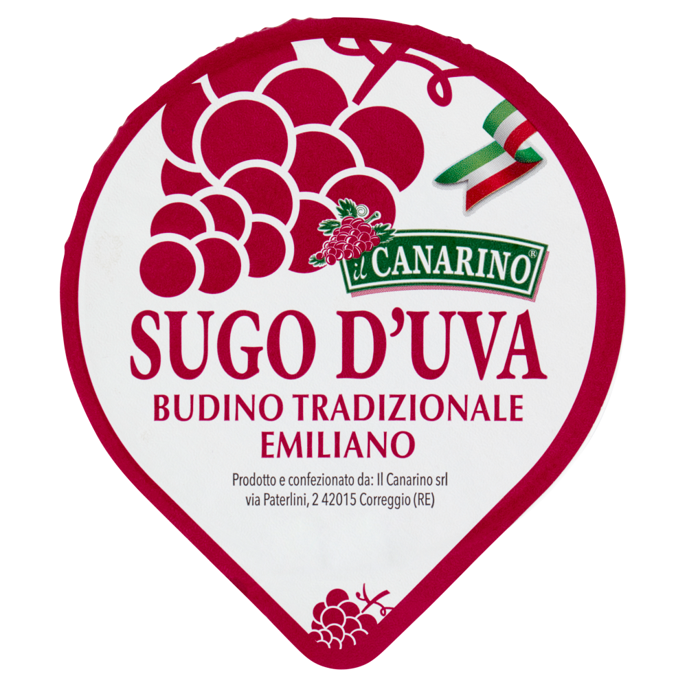 il Canarino Sugo d'Uva Budino Tradizionale Emiliano 150 g