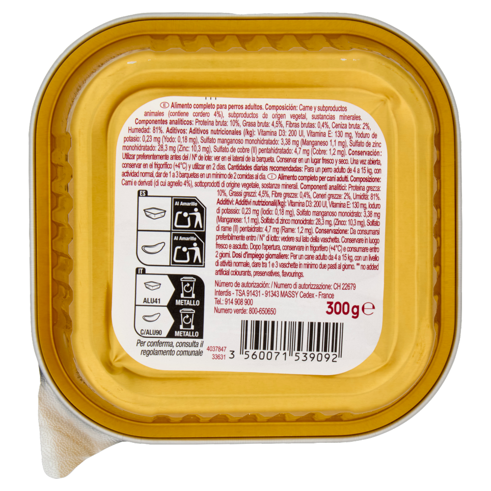 Carrefour Companino Vitalive Terrine* con agnello 300 g