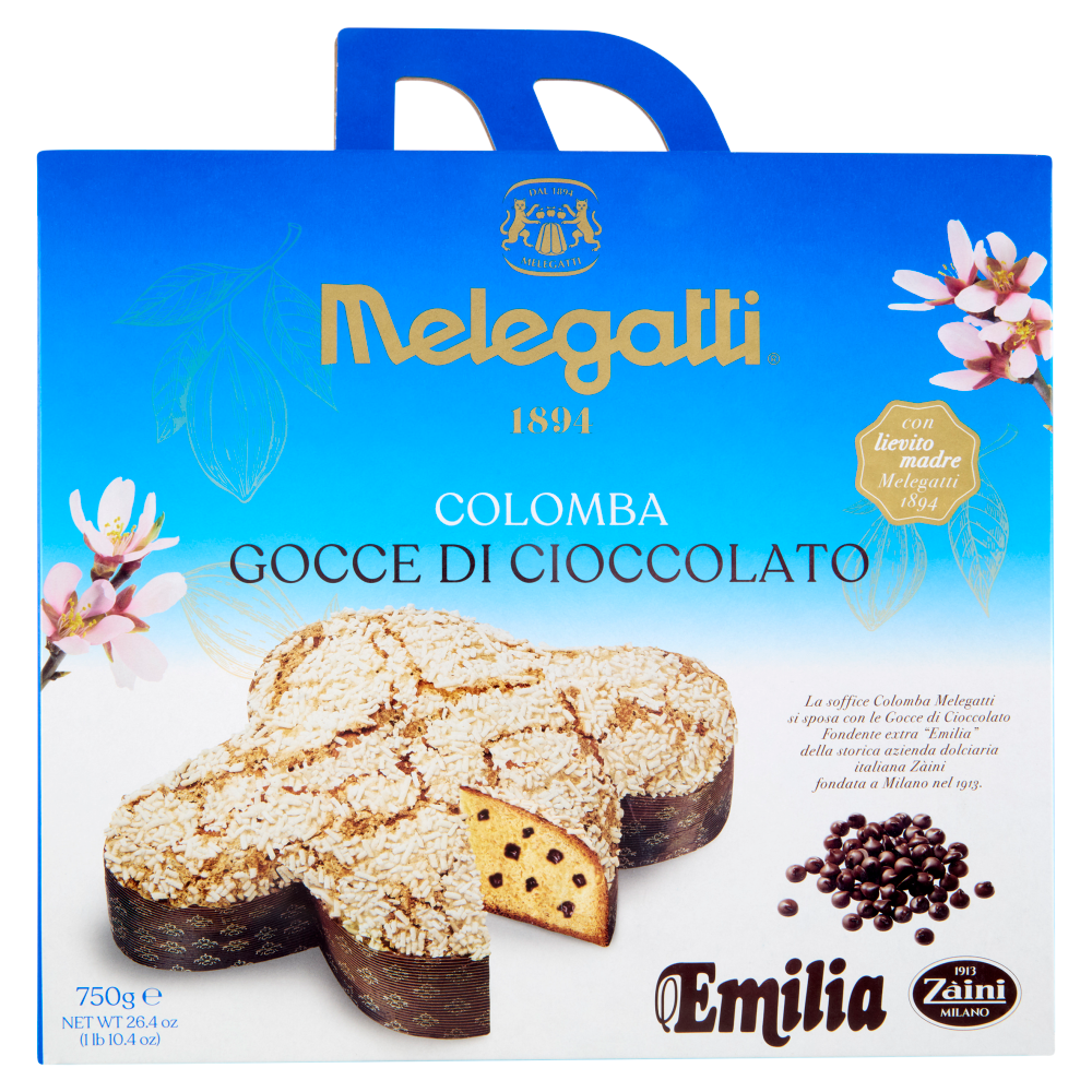 Melegatti 1894 Colomba Gocce di Cioccolato Emilia Zàini 750 g