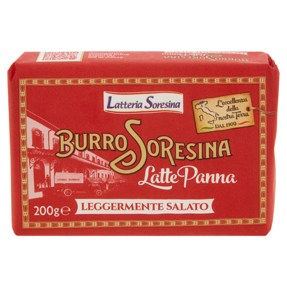 Latteria Soresina Burro Soresina Latte Panna Leggermente Salato 200 g