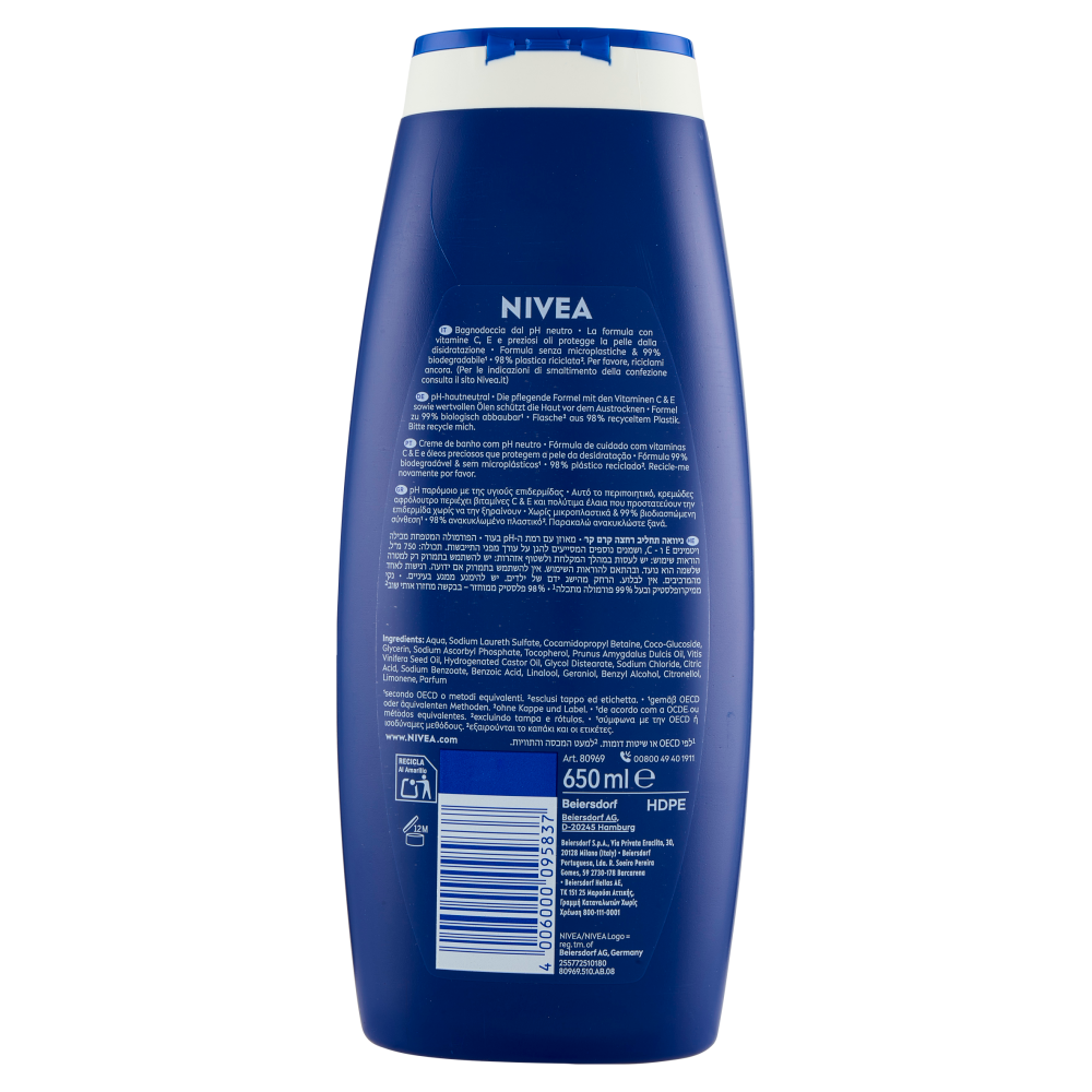 Nivea Creme Care Caring Foam Bath 650 ml