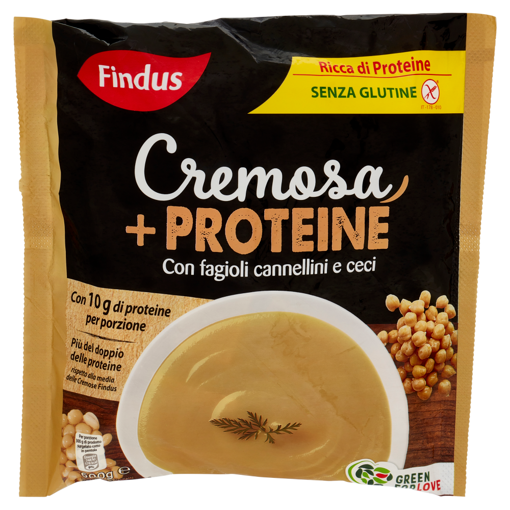 Findus Cremosa + Proteine con Fagioli Cannellini e Ceci 600 g
