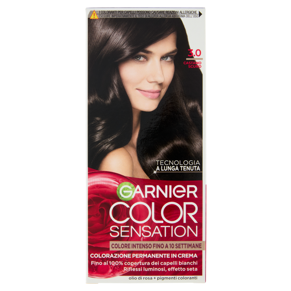 Garnier Color Sensation Colorazione Permanente in Crema 3.0 Castano Scuro