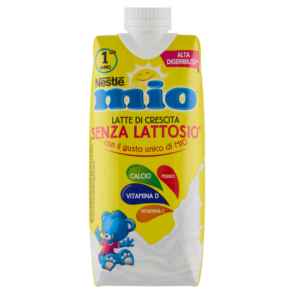 NESTLÉ MIO Latte di Crescita Senza Lattosio Liquido Brick 500ml