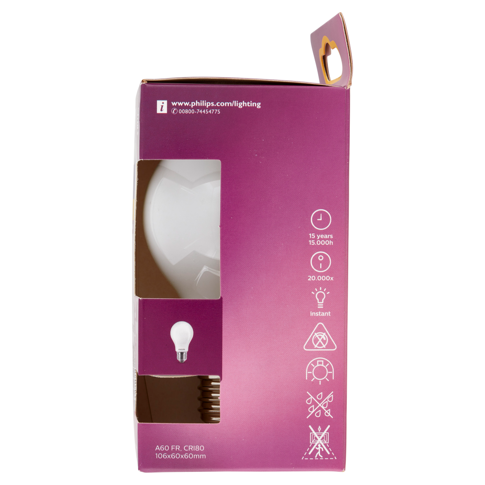 Philips Led goccia vetro 40W E27 2700K