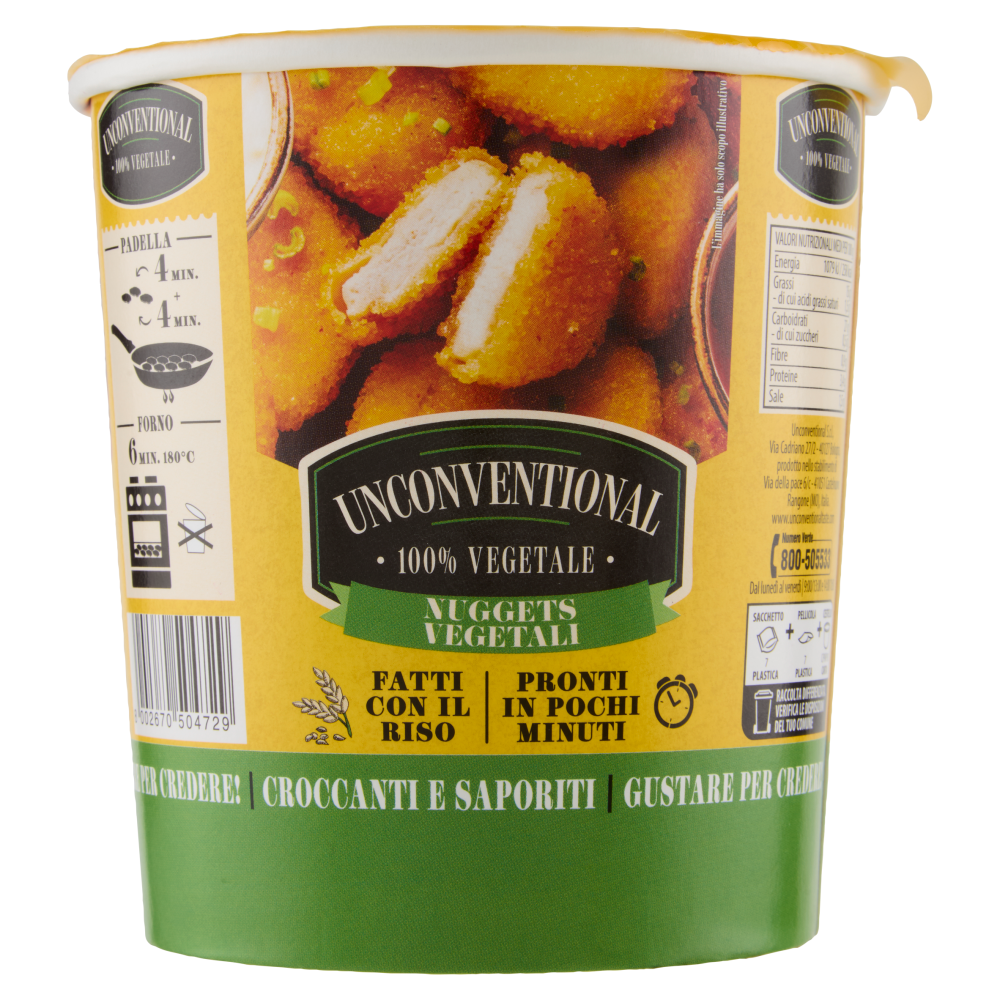 Unconventional Nuggets Vegetali 200 g