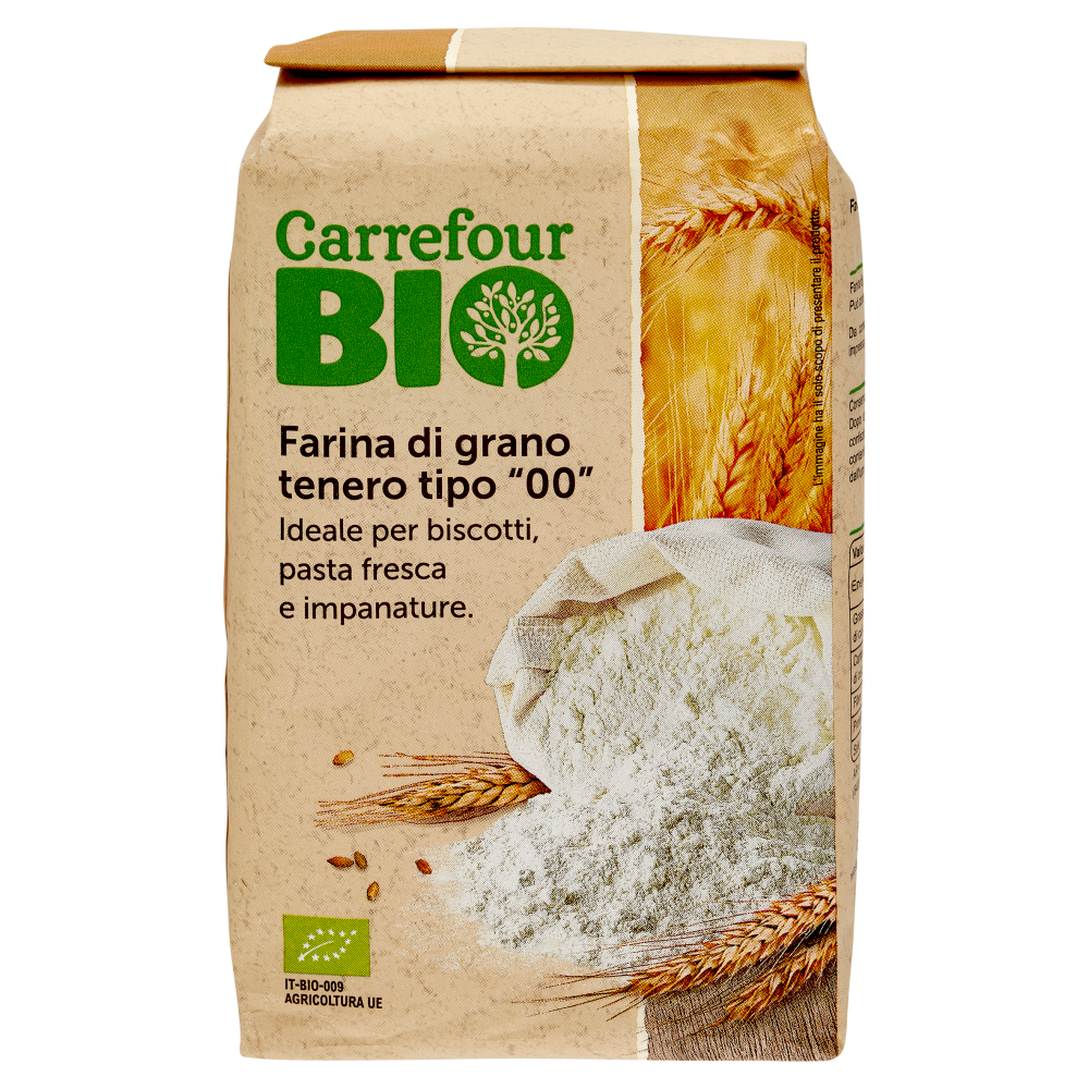 Carrefour Bio Farina di grano tenero tipo "00" 1000 g
