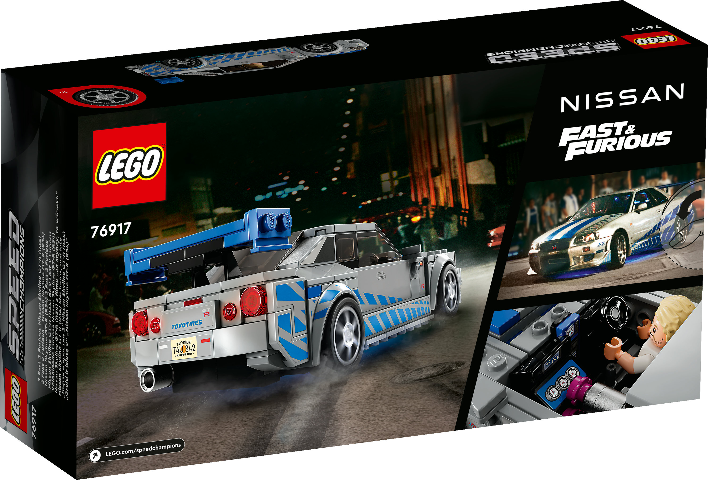 LEGO Speed Champions 2 Fast 2 Furious Nissan Skyline GT-R (R34)