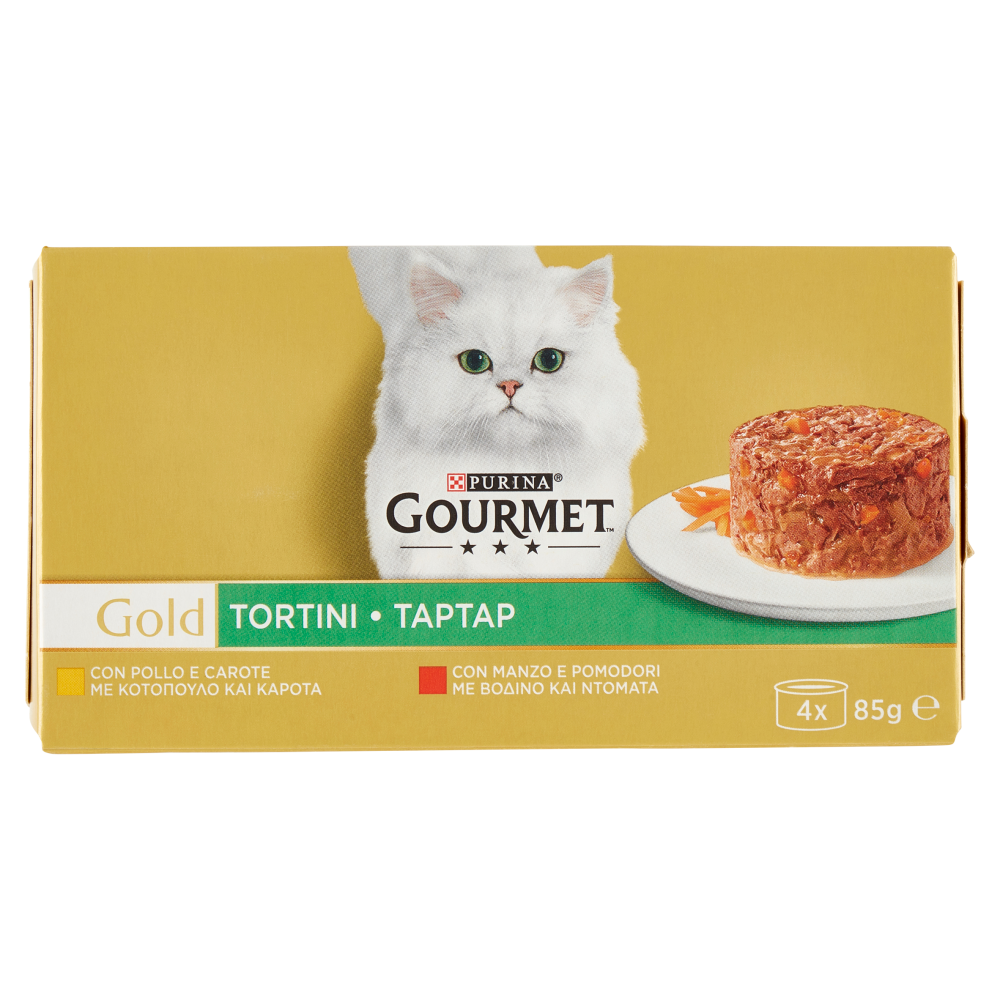 PURINA GOURMET Gold Tortini Pollo & Carote / Manzo & Pomodori 4 x 85 g