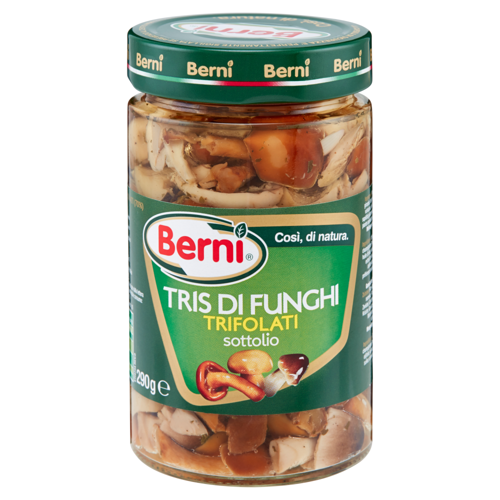 Berni Tris di funghi trifolati sottolio 290 g