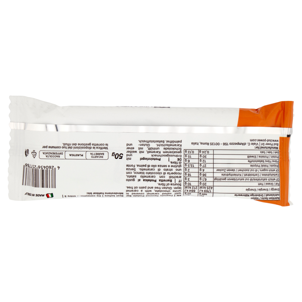Bud Power Layered Protein Bar Peanut Caramel 50 g