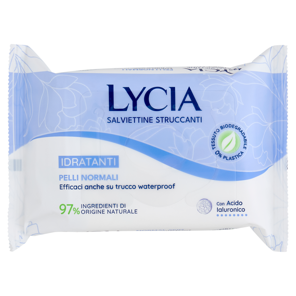 Lycia Salviettine Struccanti Idratanti Pelli Normali 20 pz