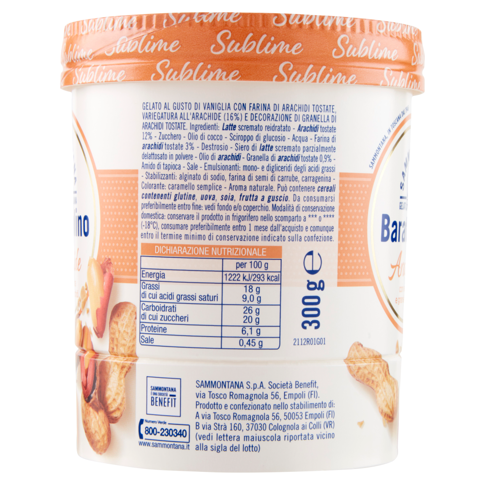 Sammontana Barattolino Sublime Arachide 300 g