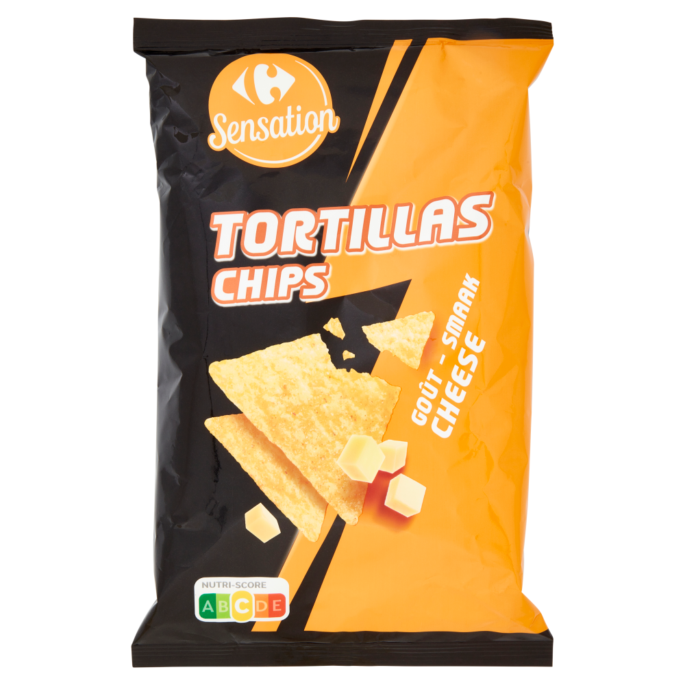 Carrefour Sensation Tortillas Chips Goût - Smaak 150 g