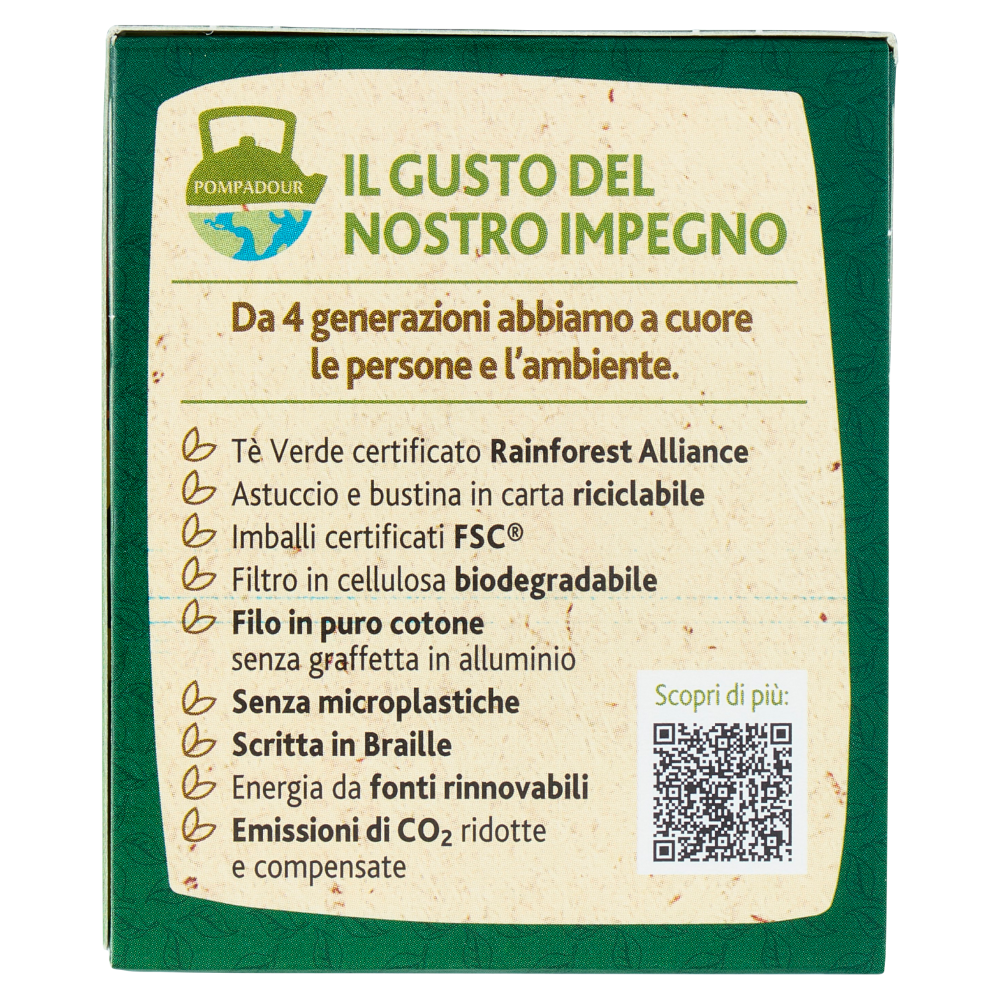 Sir Winston Tea Tè Verde con Matcha Fragola e Vaniglia 20 x 1,75 g