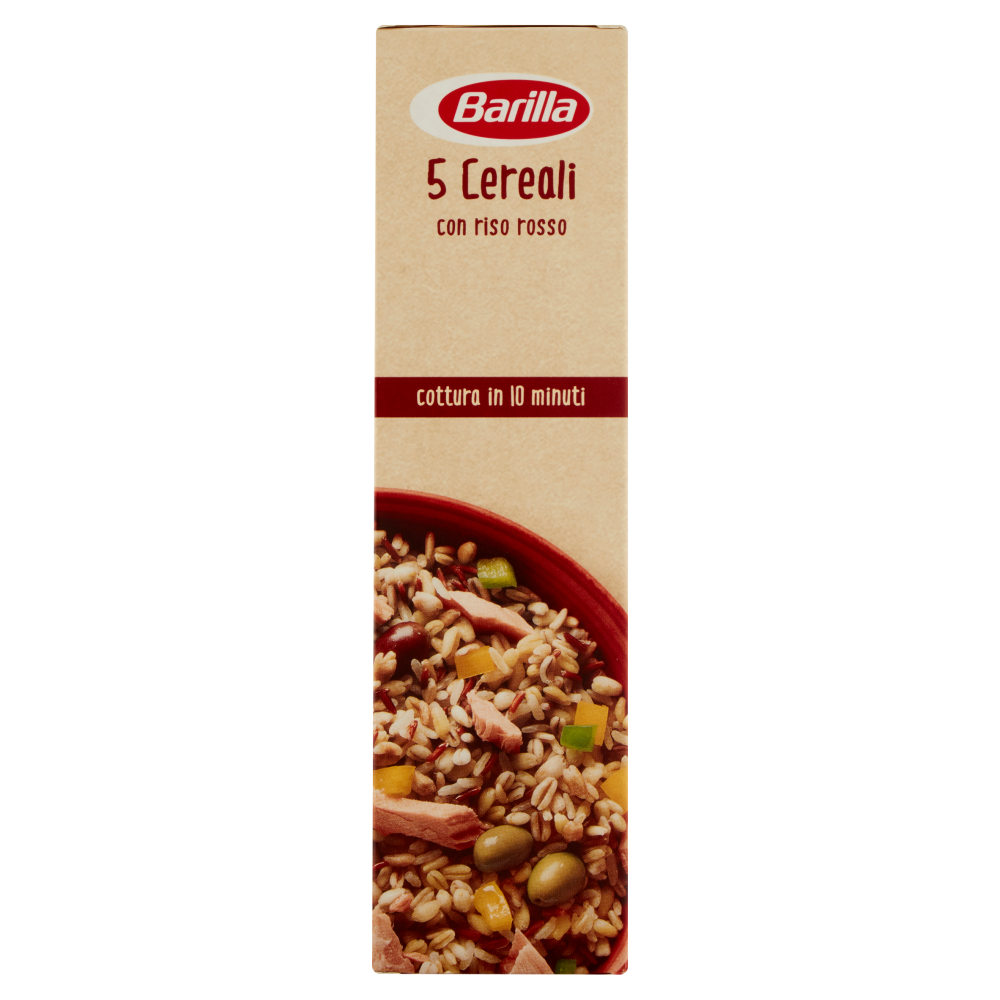 Barilla 5 Cereali con Riso Rosso Fonte di fibre 400 g