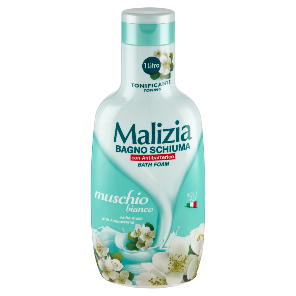 Malizia Bagno Schiuma con Antibatterico muschio bianco 1000 mL