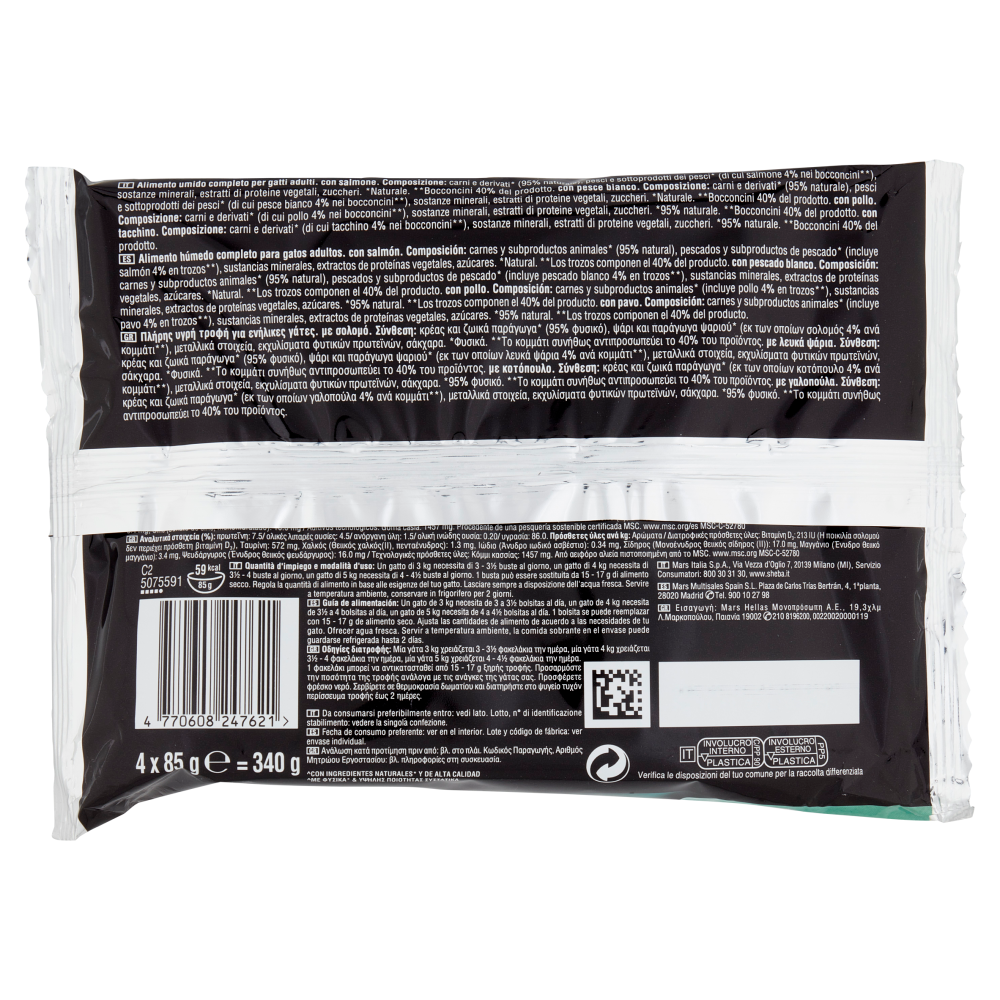 Sheba Delicatezze in gelatina cibo umido gatto Selezione Assortita 4x85g