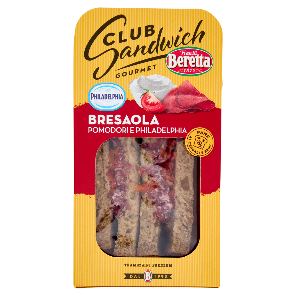 Beretta Club Sandwich Gourmet Bresaola Pomodori e Philadelphia 150 g
