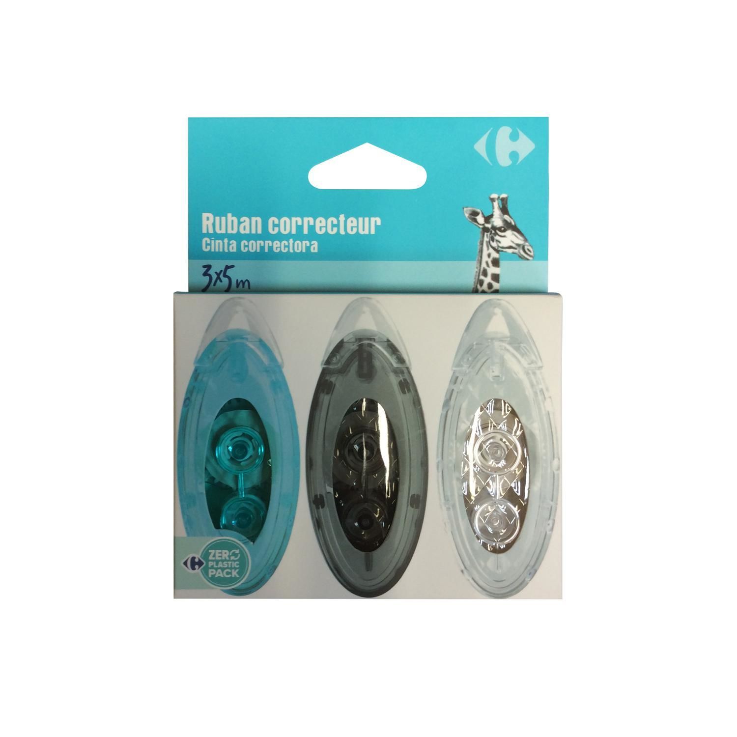 Carrefour Correttori a nastro 3 pezzi 5mmx6M