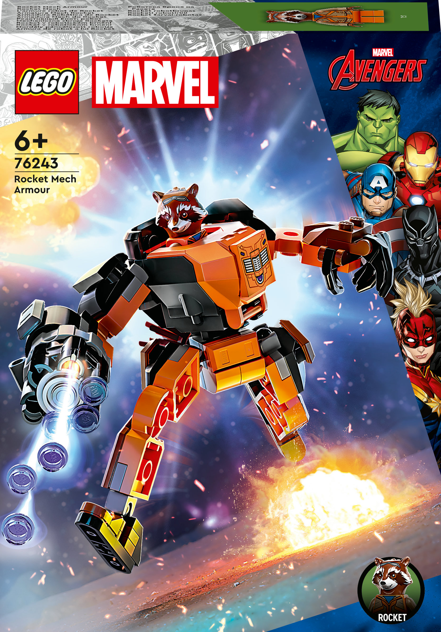 LEGO Marvel Avengers Armatura Mech Rocket