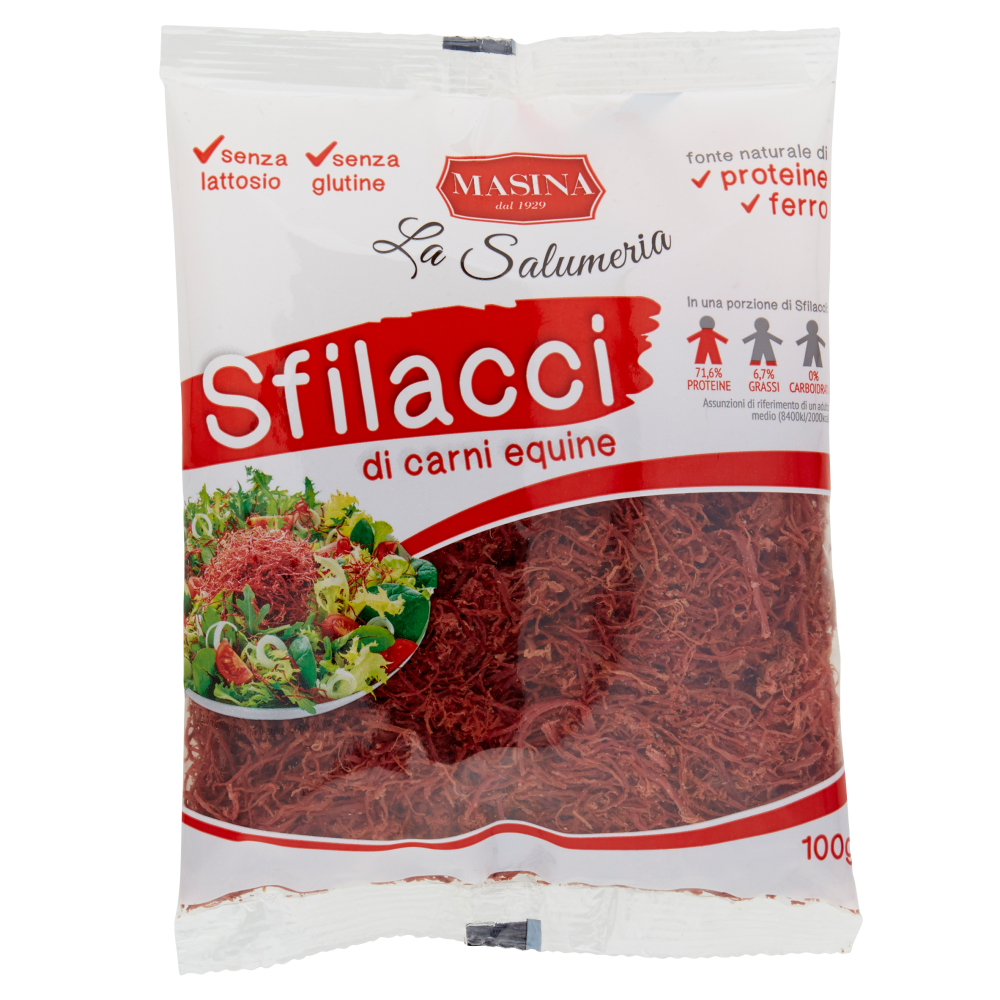 Masina La Salumeria Sfilacci di Equino Affumicati con Legno di Faggio 100 g