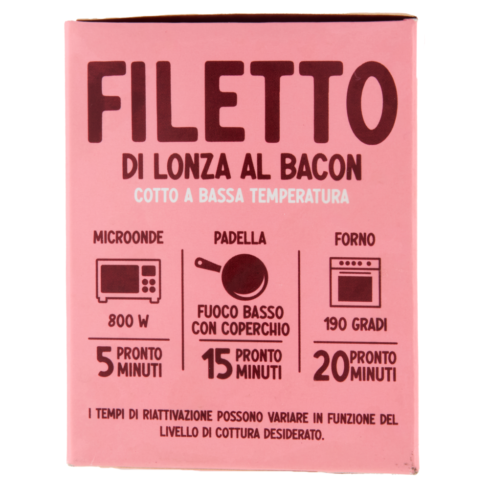 Eat Pink Filetto di Lonza al Bacon 400 g