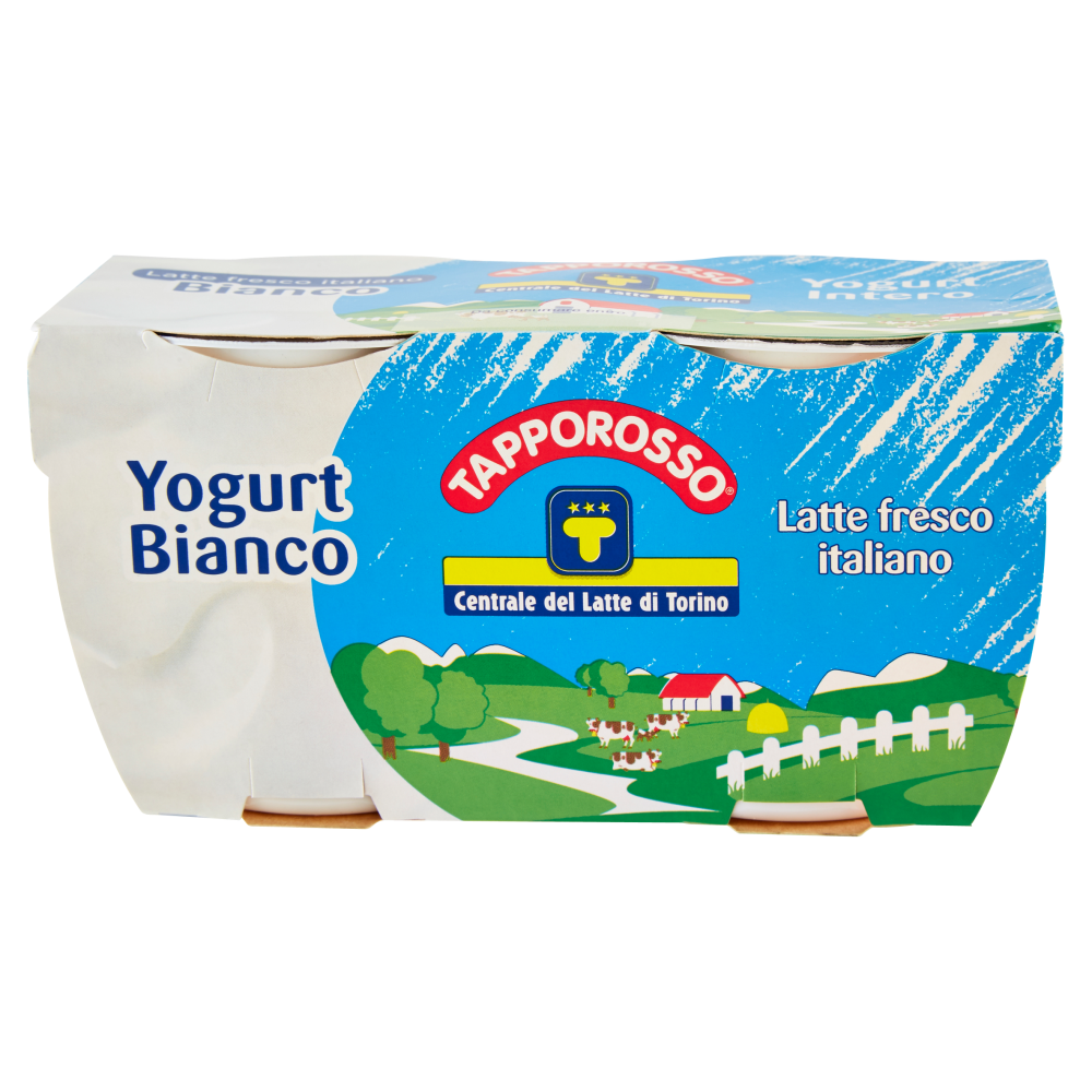 Centrale del Latte di Torino Tapporosso Yogurt Intero Bianco 2 x 125 g