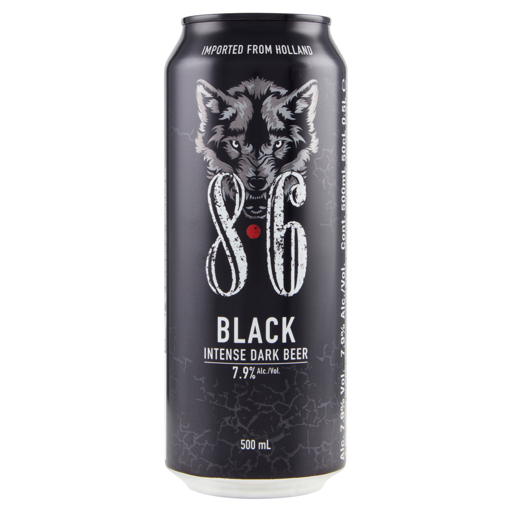 8.6 Black 500 mL