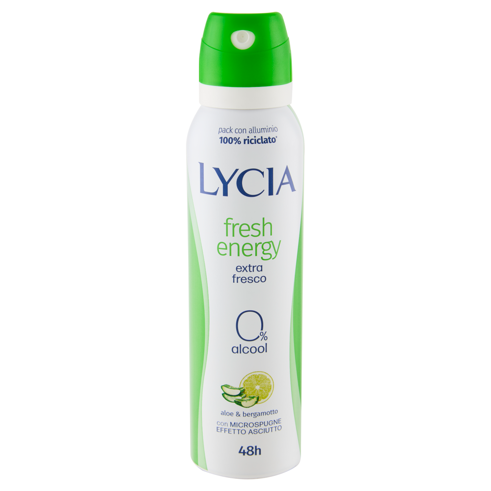 Lycia fresh energy aloe & bergamotto deo spray 150 ml