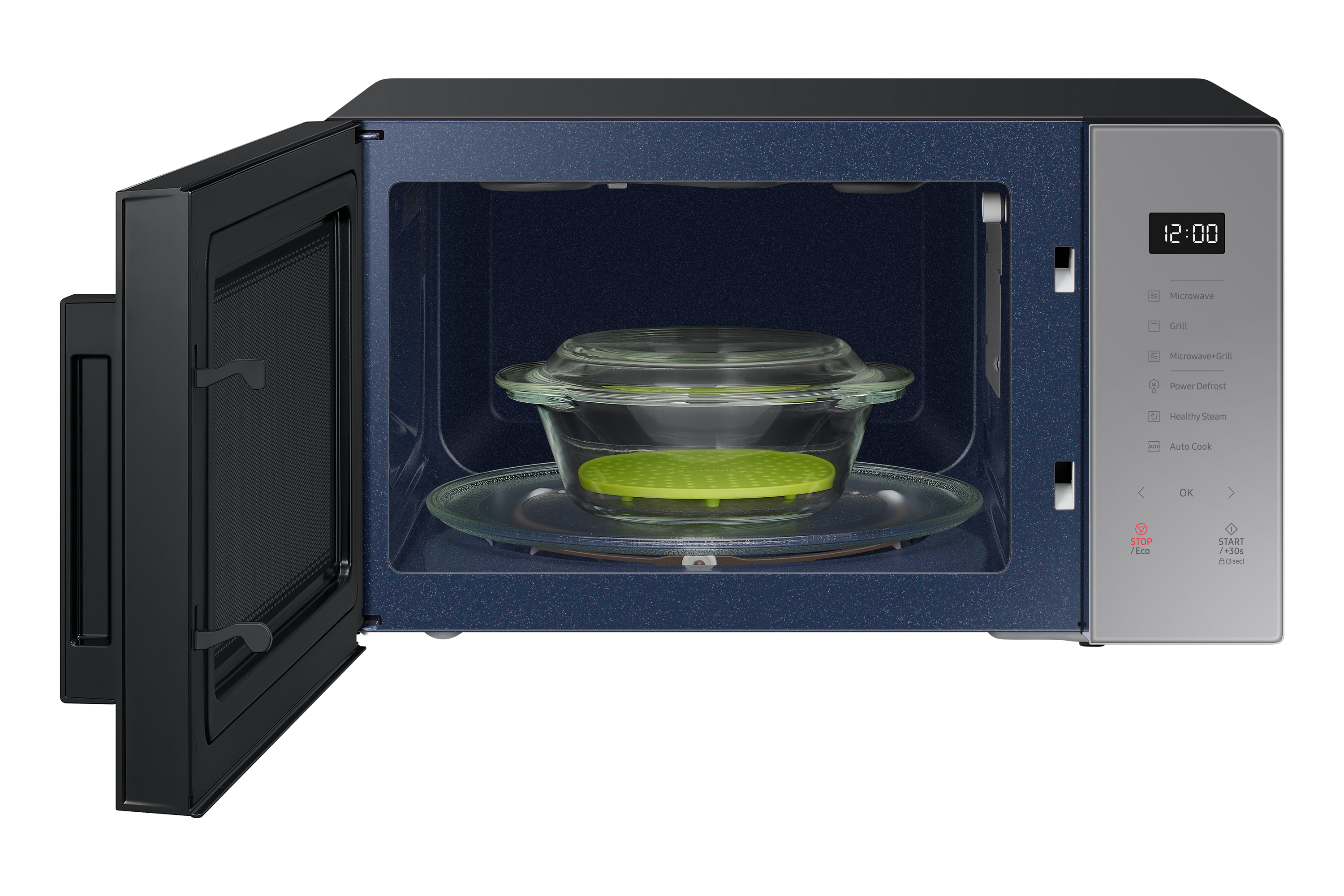 Samsung MG30T5018UG/ET forno a microonde Superficie piana Microonde  combinato 30 L 900 W Nero, Grigio | Carrefour