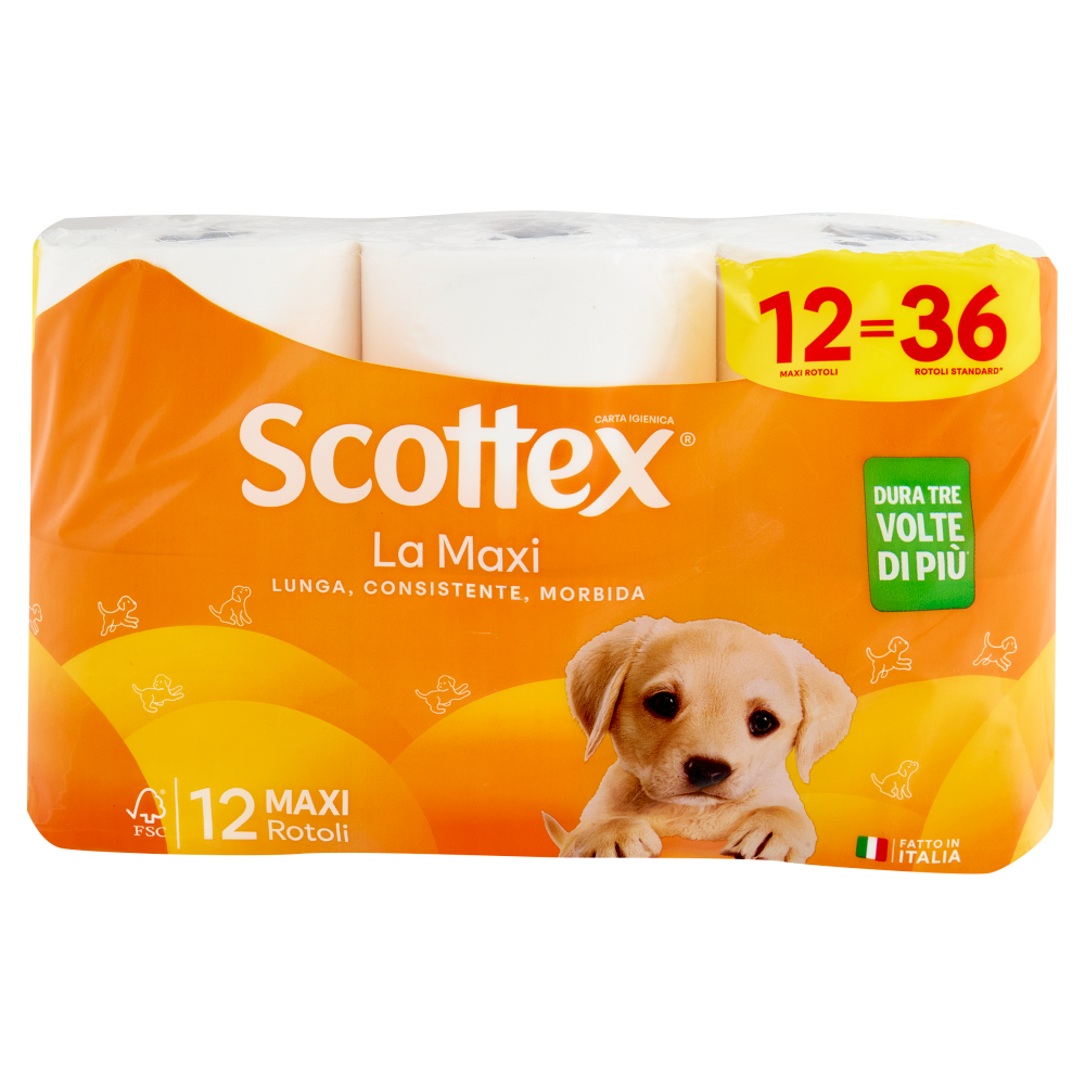 Scottex la Maxi Carta Igienica 12 pz