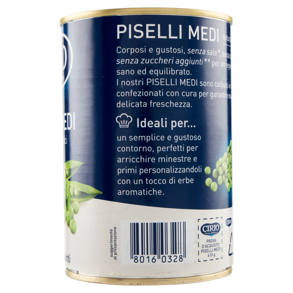 Cirio Piselli Medi 410 g