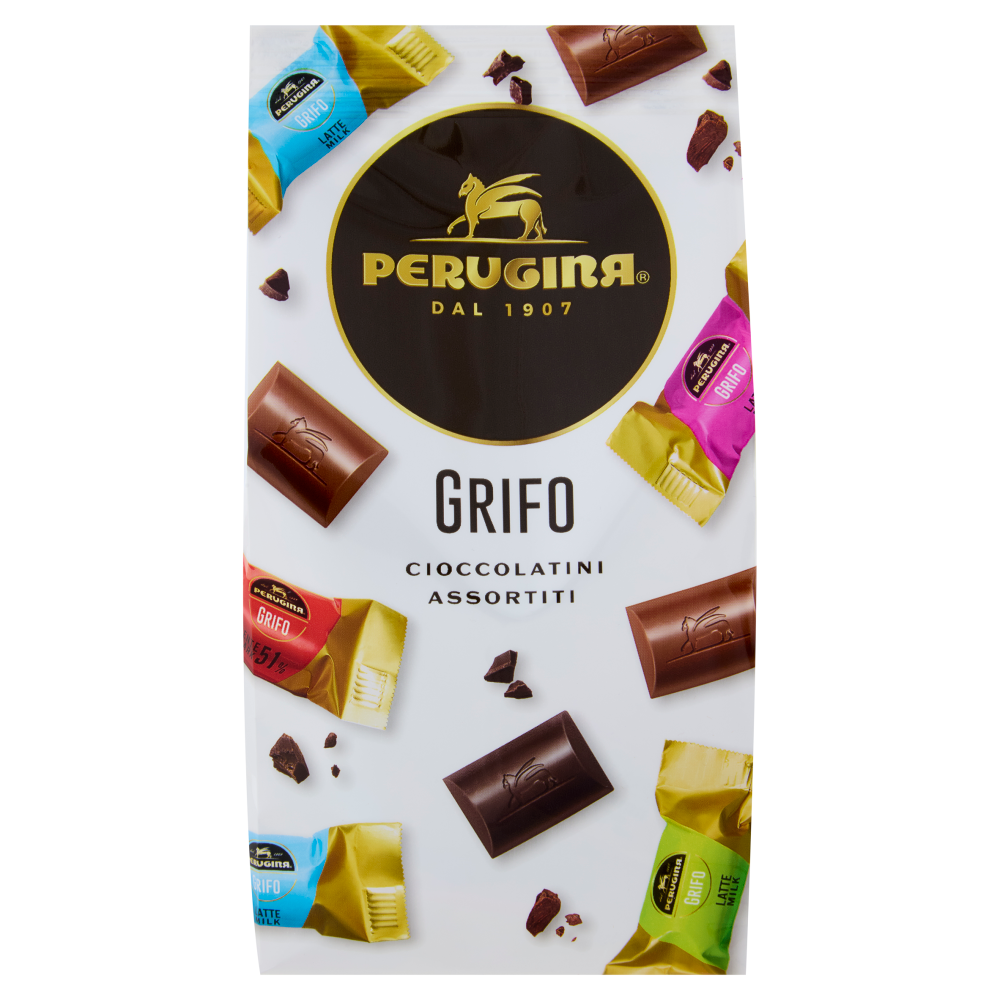 PERUGINA Grifo Assortito Cioccolatini Fondenti e al Latte Sacchetto 180g