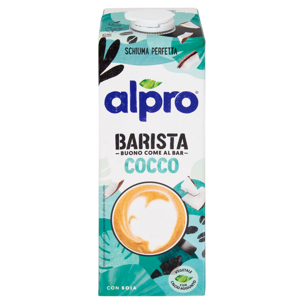 ALPRO Barista Cocco, Bevanda 100% Vegetale, Naturalmente Senza Lattosio, Schiuma Perfetta 1L