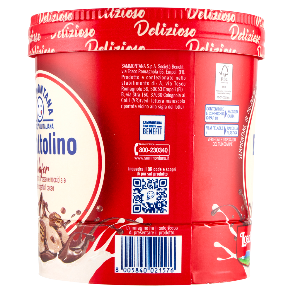 Sammontana Barattolino Delizioso Wafer 500 g