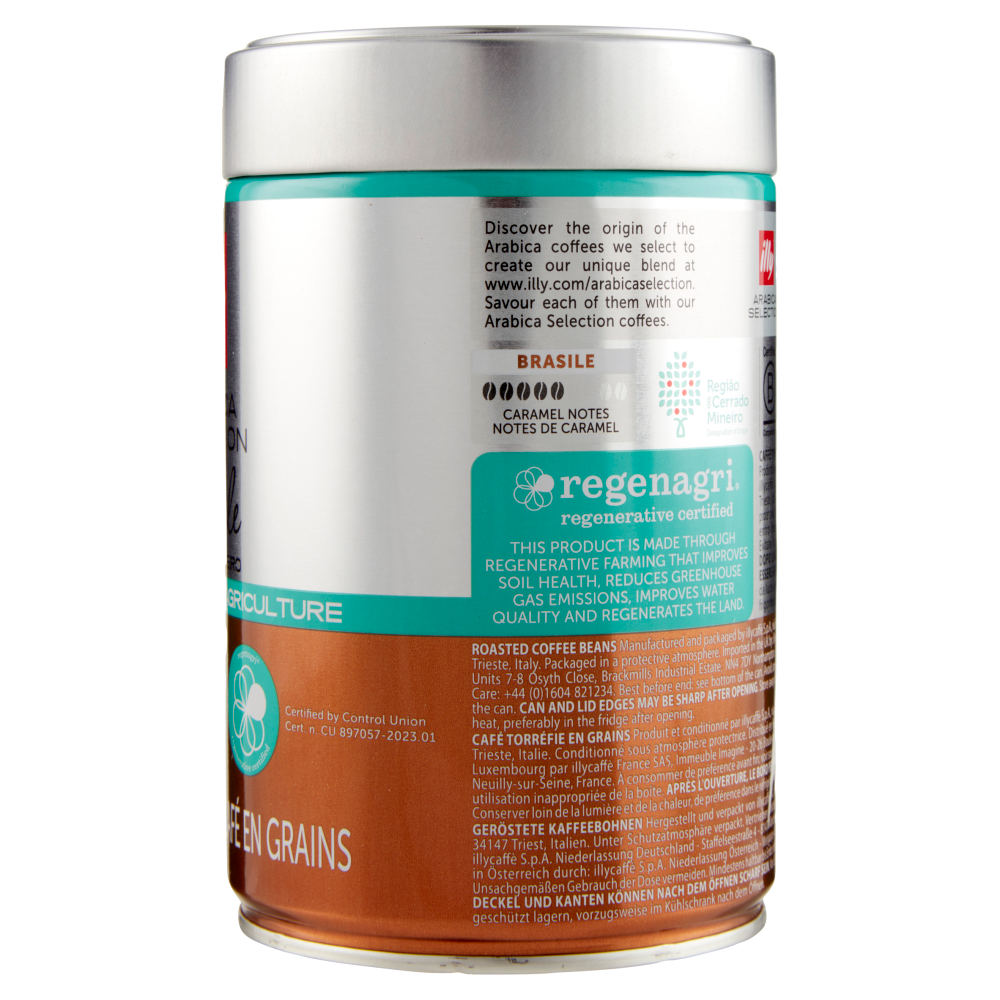 illy Arabica Selection Brasile Cerrado Miniero Coffee Beans 250 g